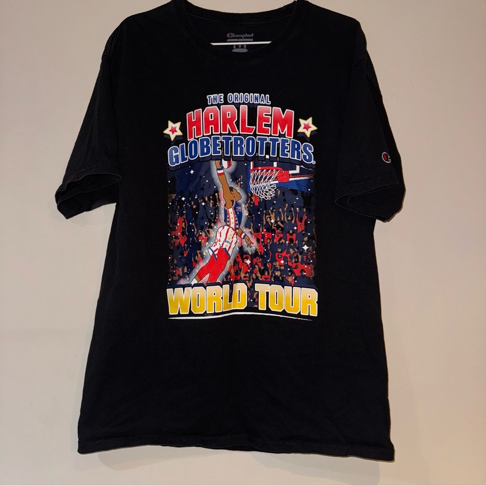 Harlem Globetrotters basketball tour Champion shirt